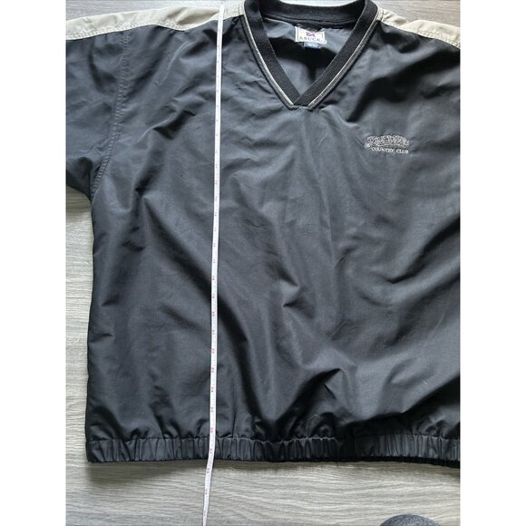 Cutter & Buck Large Black Poly Golf Jacket Shirt Kingwood Golf Club Logo - Picture 6 of 9